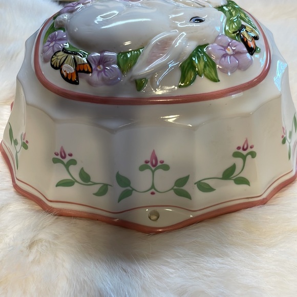 FRANKLIN MINT Le Cordon Bleu RABBIT Ceramic EASTER Mold ORIGINAL STICKERS Excell - Picture 5 of 8